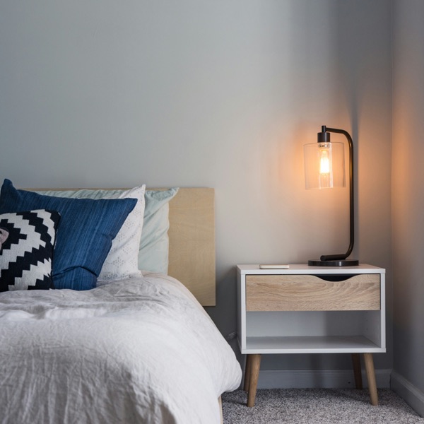Aster Light Oak Queen Bed