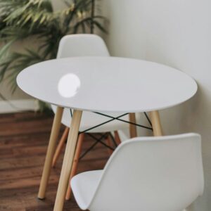 Lumi White Round Dining Table
